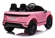 Kahekohaline elektriauto Lean Range Rover Evoque, roosa цена и информация | Laste elektriautod | hansapost.ee