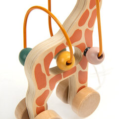 Толкаемая деревянная игрушка Жираф Smiki, Zookabee цена и информация | Игрушки для малышей | hansapost.ee