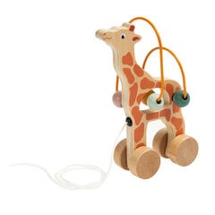 Толкаемая деревянная игрушка Жираф Smiki, Zookabee цена и информация | Smiki Товары для детей и младенцев | hansapost.ee