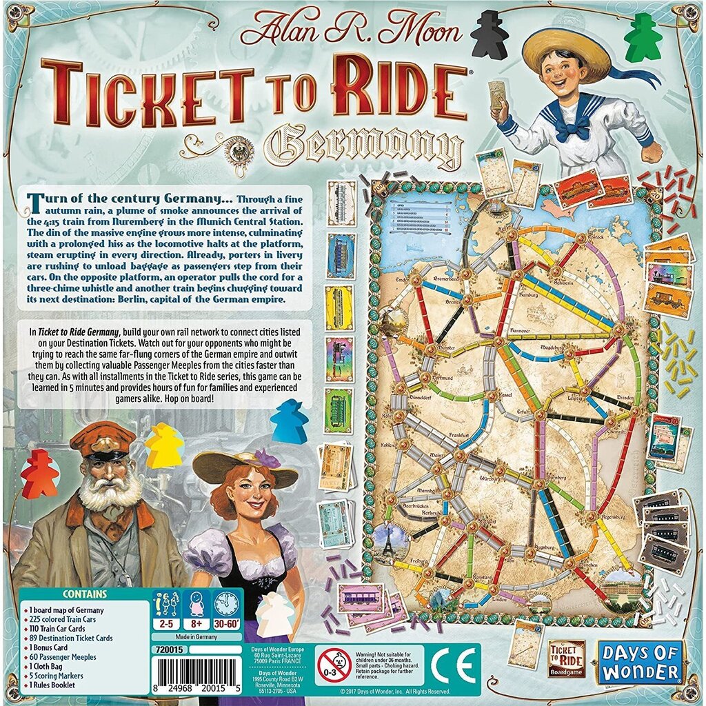Lauamäng Ticket to Ride: Germany, EN цена и информация | Lauamängud ja mõistatused perele | hansapost.ee
