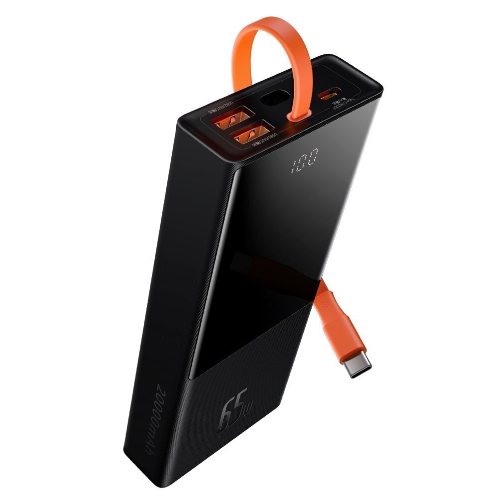 Varutoiteallikas PowerBank Base 20000mAh, PD, 2xUSB + USB-C, USB-C kaabel, 65W цена и информация | Akupangad | hansapost.ee