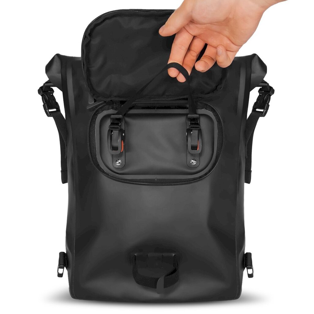 Wozinsky waterproof backpack bike bag 2in1 23l black (WBB31BK) цена и информация | Rattakotid ja telefonikotid | hansapost.ee