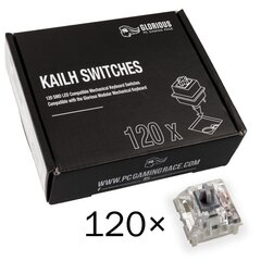 Glorious PC Gaming Race Kailh Speed Silver Linear & Silent 120 vnt hind ja info | Klaviatuurid | hansapost.ee