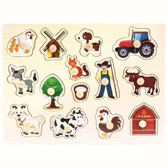 Puidust pusle Bino „Farm“ hind ja info | Bino Laste mänguasjad alates 3.a | hansapost.ee