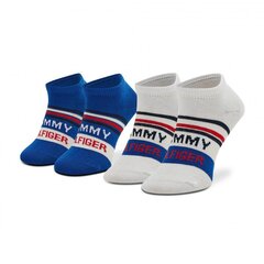 Детские носки Tommy Hilfiger 2 пары, белые/синие 701218372 001 44454 цена и информация | Носки, колготки для мальчиков | hansapost.ee