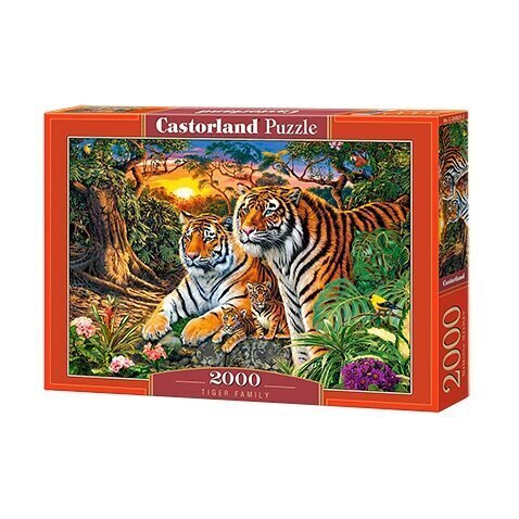 Puzzle 2000 pieces Family of tigers hind ja info | Pusled lastele ja täiskasvanutele | hansapost.ee