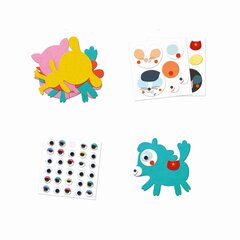 Набор для создания аппликаций - Животные Djeco DJ09050 цена и информация | Развивающие игрушки для детей | hansapost.ee