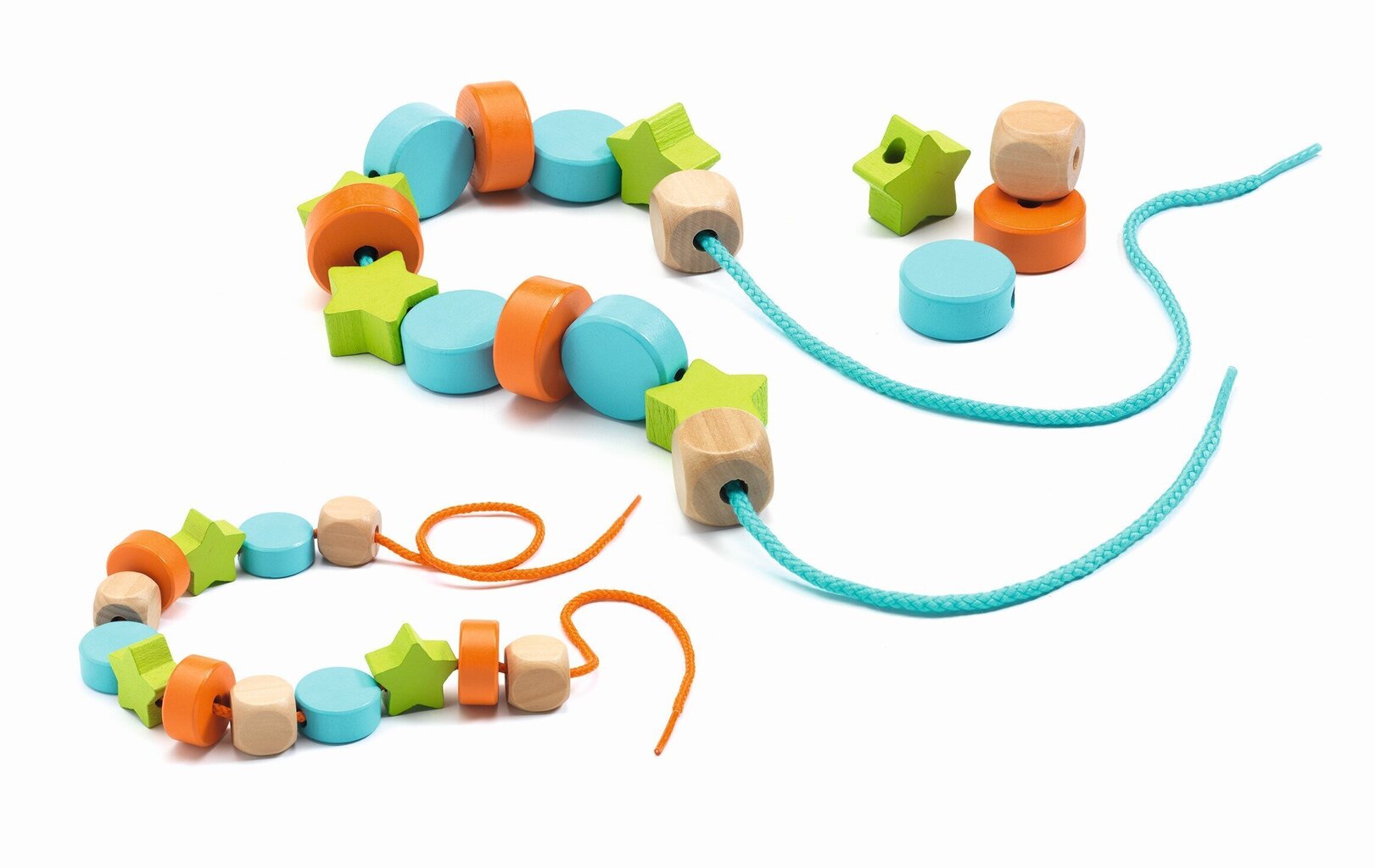 Nöörimismäng Värvid ja kujundid Djeco, DJ06160 цена и информация | Arendavad laste mänguasjad | hansapost.ee