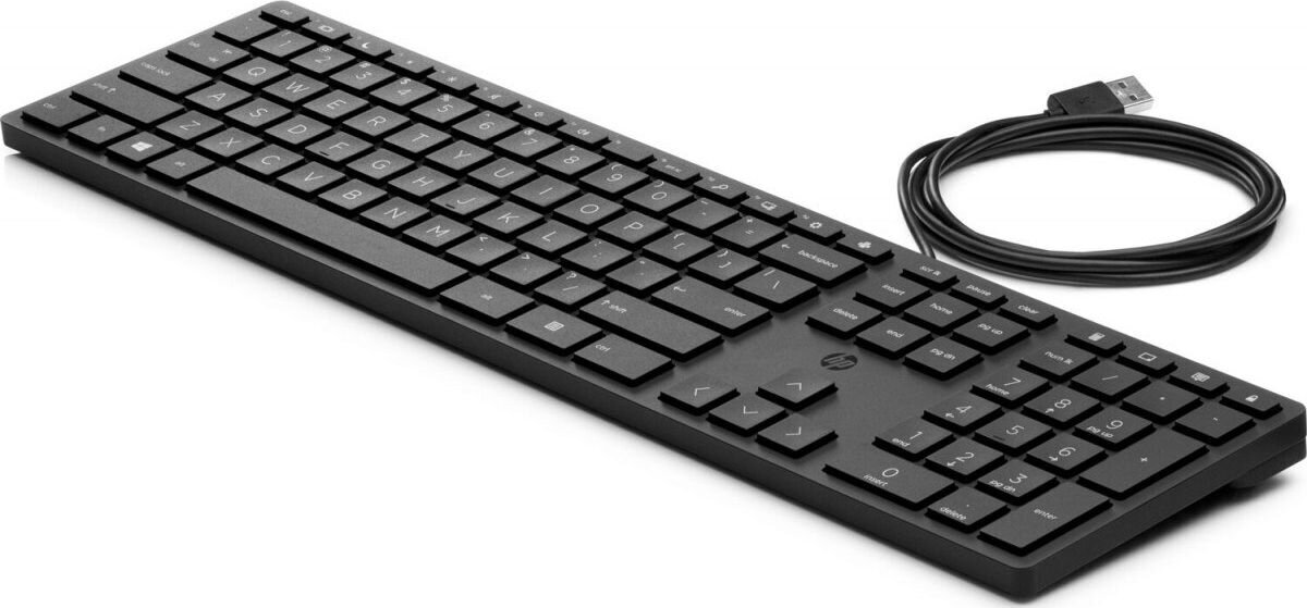 HP Desktop 320K - Keyboard - USB - QWERTY - English 9SR37AA#ABB цена и информация | Klaviatuurid | hansapost.ee