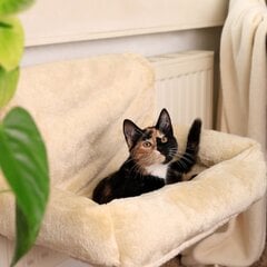 Лежак для кошек, на радиатор, бежевый цена и информация | Лежаки, домики | hansapost.ee