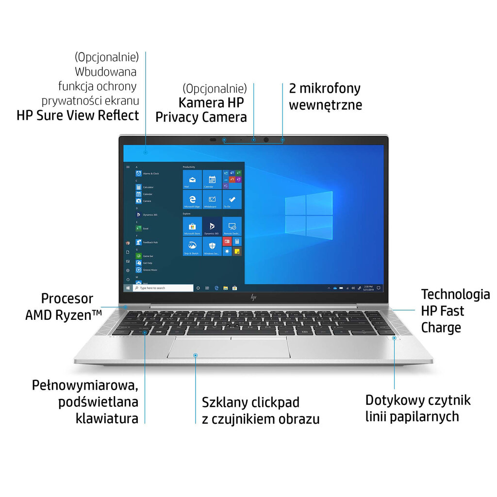 HP EliteBook 845 G8 Notebook PC цена и информация | Sülearvutid | hansapost.ee