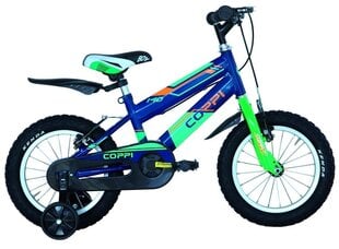 Детский велосипед 14" JUNIOR MAN ARGO/BLUE/GREEN 8001446125144 COPPI цена и информация | Велосипеды | hansapost.ee