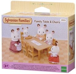 Обеденный стол и стулья SYLVANIAN FAMILIES, комплект цена и информация | Игрушки для девочек | hansapost.ee