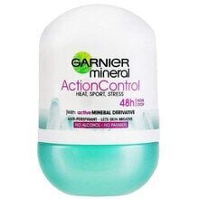 Минеральный шариковый дезодорант Garnier для женщин Action Control Roll-on 48h, 50 мл цена и информация | Garnier Дезинфицирующие, защитные, медицинские принадлежности | hansapost.ee