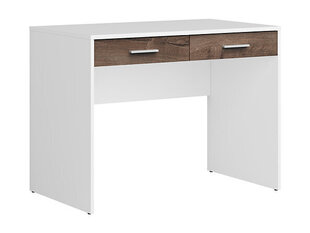 Письменный стол BRW Nepo Plus 2S, белый/коричневый цена и информация | Компьютерные, письменные столы | hansapost.ee