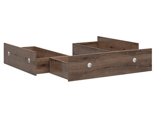Комплект с 3 ящиками для кровати BRW Nepo Plus 160 3S, коричневый цена и информация | Выдвижные ящики, ящики для постельного белья | hansapost.ee