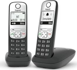 Gigaset A690 Duo, черный цена и информация | Стационарные телефоны | hansapost.ee