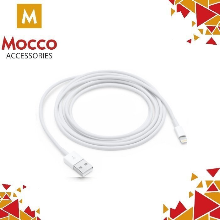 Kaabel Mocco Lightning USB 1m White (MD818ZM/A Analog) цена и информация | Mobiiltelefonide kaablid | hansapost.ee