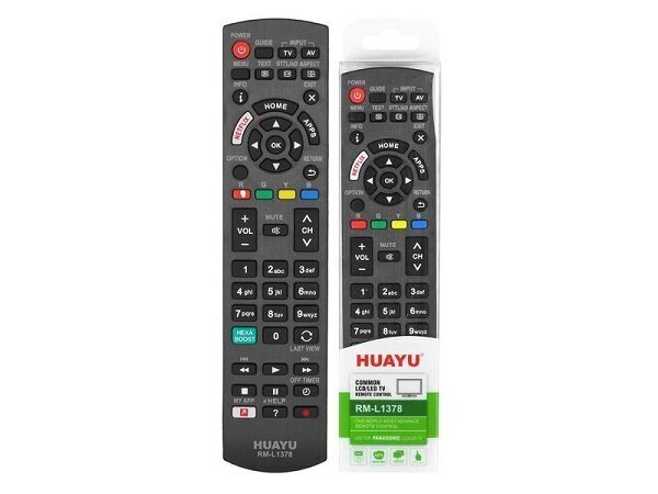 HQ LXH1378 TV remote control Panasonic LCD/LED RM-L1378 Black цена и информация | Nutitelerite lisatarvikud | hansapost.ee