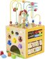Puidust tegevuskuubik - sorteerija Viga цена и информация | Beebide mänguasjad | hansapost.ee