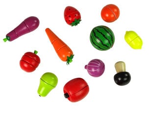 Магнитный набор деревянных фруктов и овощей цена и информация | Lean Toys Игрушки | hansapost.ee