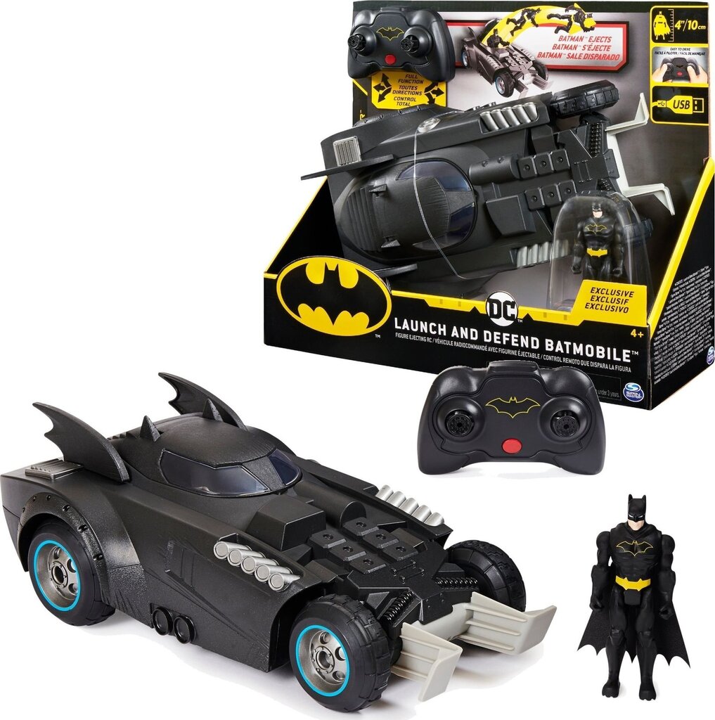 Kaugjuhitav auto figuuriga Spin Master Batman Batmobile цена и информация | Mänguasjad poistele | hansapost.ee