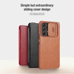 Ümbris Nillkin Qin Book PRO Samsung Galaxy A53 5G must hind ja info | Telefonide kaitsekaaned ja -ümbrised | hansapost.ee