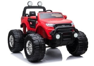 Kahekohaline elektriauto 4x4 Ford Ranger Monster Truck, punane hind ja info | Laste elektriautod | hansapost.ee