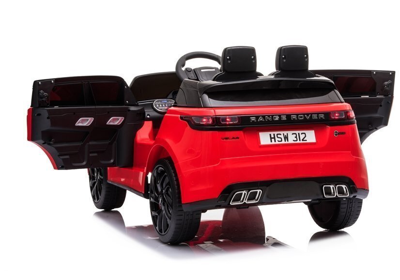 Kahekohaline laste elektriauto Range Rover, lakitud punane hind ja info | Laste elektriautod | hansapost.ee