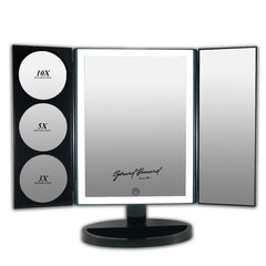 Жерар Бринар со светодиодной подсветкой Зеркало для макияжа / Зеркало настольное на ножке, складное (37x47x15 см) цена и информация | Косметички, косметические зеркала | hansapost.ee