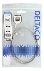 Deltaco, USB-C, 1 m цена и информация | Кабели и провода | hansapost.ee