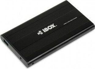 Корпус для 2,5-дюймового жесткого диска iBox HD-02, черный цена и информация | Внутренние жёсткие диски (HDD, SSD, Hybrid) | hansapost.ee