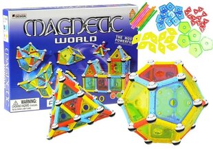 Klocki Magnetyczne Magnetic World 110 Elementów цена и информация | Конструкторы и кубики | hansapost.ee