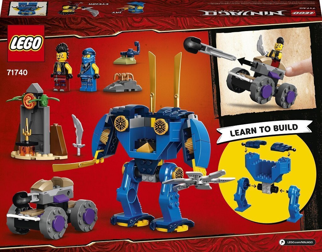 71740 LEGO® NINJAGO Jay elektrirobot цена и информация | Klotsid ja konstruktorid | hansapost.ee