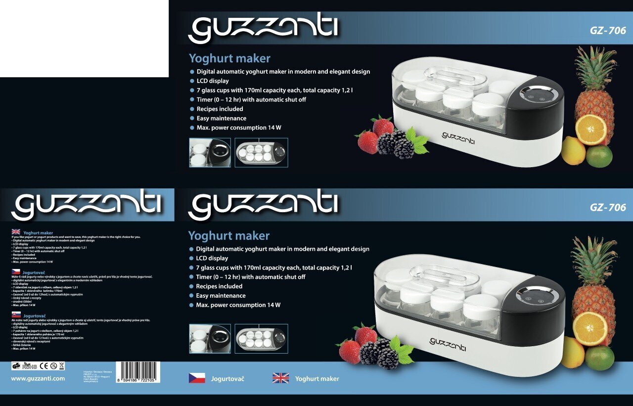Guzzanti GZ 706 цена и информация | Muu köögitehnika | hansapost.ee