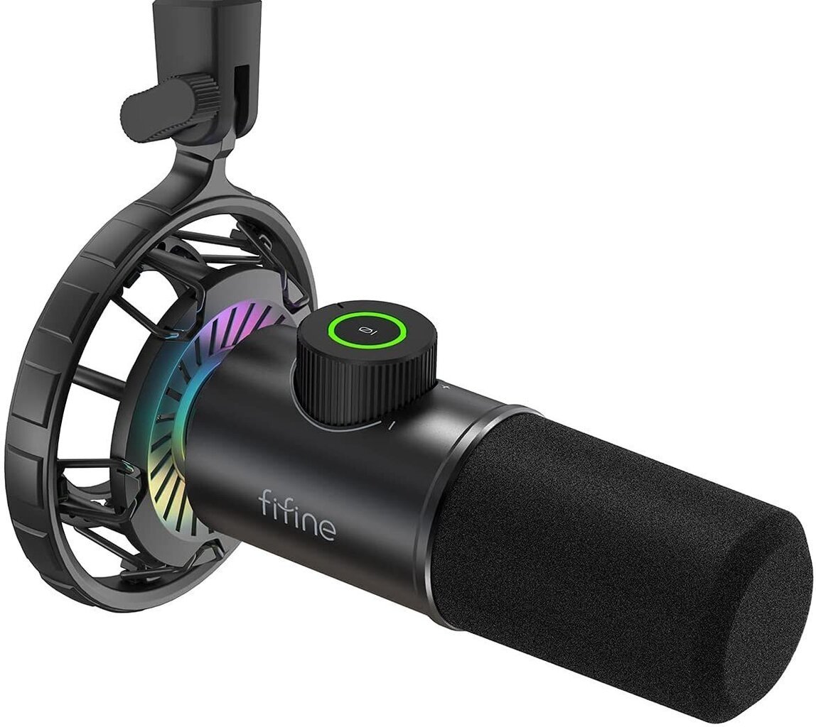 FIFINE K658 juhtmega mikrofon koos RGB-ga | USB цена и информация | Mikrofonid | hansapost.ee