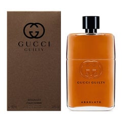 Meeste parfüüm Gucci Guilty Absolute Pour Homme EDP (90 ml) hind ja info | Parfüümid meestele | hansapost.ee