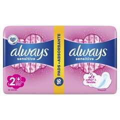 Hügieenisidemed Always Ultra Super Plus Sens, 16 tk. hind ja info | Tampoonid, hügieenisidemed ja menstruaalanumad | hansapost.ee