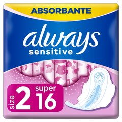 Hügieenisidemed Always Ultra Super Plus Sens, 16 tk. hind ja info | Tampoonid, hügieenisidemed ja menstruaalanumad | hansapost.ee