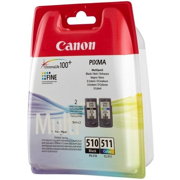 Tindikassett Canon PG-510 / CL511 цена и информация | Tindiprinteri kassetid | hansapost.ee