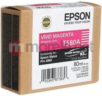 EPSON T580 Vivid Magenta Stylus Pro3880 цена и информация | Tindiprinteri kassetid | hansapost.ee