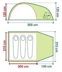 Палатка Coleman Crestline 3L цена и информация | Coleman Спорт, досуг, туризм | hansapost.ee