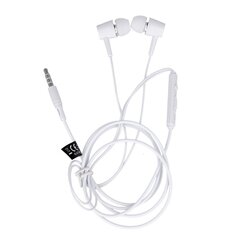 Setty wired earphones white цена и информация | Наушники | hansapost.ee