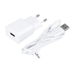 Maxlife MXTC-01 charger 1x USB 1A white + Lightning cable цена и информация | Зарядные устройства для телефонов | hansapost.ee