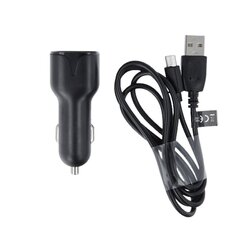 Maxlife MXCC-01 autolaadija 1x USB 2.1A must + microUSB kaabel hind ja info | Laadijad mobiiltelefonidele | hansapost.ee