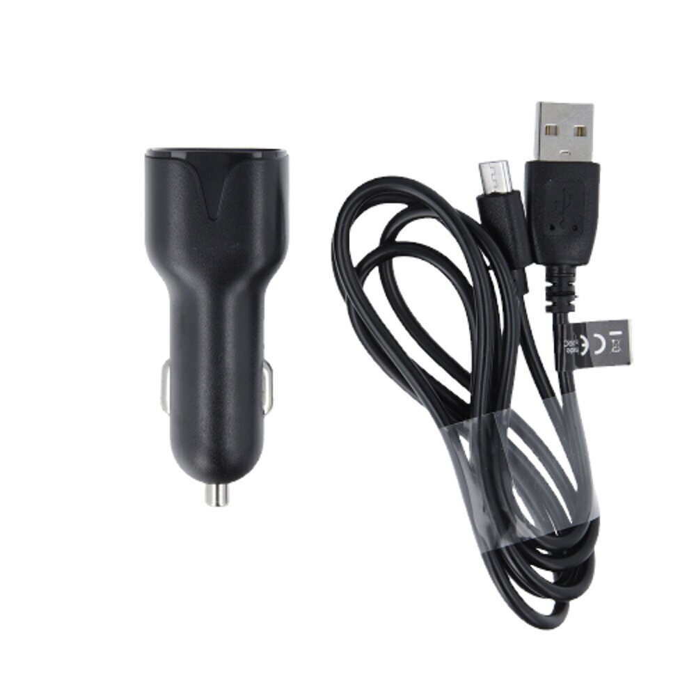 Maxlife MXCC-01 autolaadija 1x USB 2.1A must + microUSB kaabel цена и информация | Laadijad mobiiltelefonidele | hansapost.ee