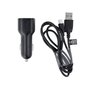 Maxlife MXCC-01 autolaadija 2x USB 2.4A must + microUSB kaabel цена и информация | Laadijad mobiiltelefonidele | hansapost.ee