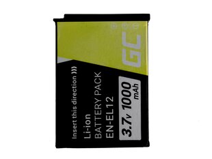 Green Cell® for Nikon Coolpix AW100 AW110 AW120 S9500 S9300 S9200 S9100 S8200 S8100 S6300 3.7V 1000mAh hind ja info | Green Cell Mobiiltelefonid, fotokaamerad, nutiseadmed | hansapost.ee