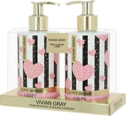 Набор для тела Vivian Grey Love Bomb: кремовое мыло 250 мл + лосьон для рук 250 мл цена и информация | Мыло | hansapost.ee