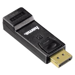 Adapter Hama DisplayPort HDMI, DisplayPort - HDMI™, must hind ja info | USB adapterid ja jagajad | hansapost.ee